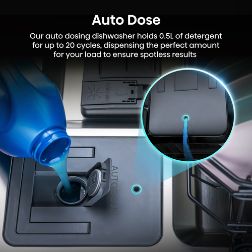 Hisense Auto Dose HS693A90XADUK Wifi Connected Full Size Dishwasher - Stainless Steel - A Rated, Stainless Steel - image 7
