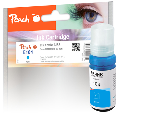 Peach 320899 ink cartridge 1 pc(s) Compatible Standard Yield Cyan