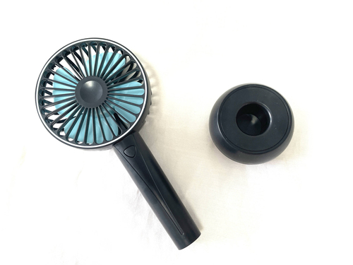 Sogo VEN-SS-21450 personal handheld mister/fan Black, Blue Handheld fan – image 4