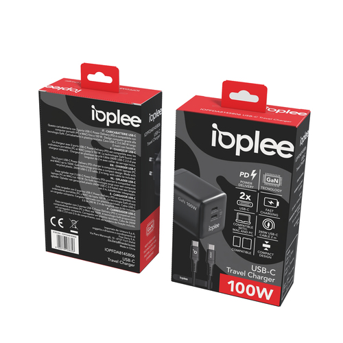 IOPLEE 8055776236353 mobile device charger Smartphone, Tablet, Laptop Black AC Fast charging Indoor – image 4