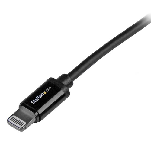 StarTech.com 1m (3ft) Black Apple 8-pin Lightning Connector to USB Cable for iPhone / iPod / iPad - Charge and Sync Cable - 1 meter (USBLT1MB) Lightning-kabel 1m Sort – billede 2
