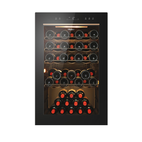 Haier Wine Bank 50 Series 3 HWS49GAE Compressor wine cooler Freestanding Black 49 bottle(s)