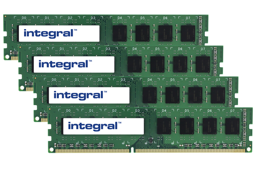 Integral 16GB (4X4GB) PC RAM MODULE KIT DDR3 1333MHZ PC3-10600 UNBUFFERED NON-ECC