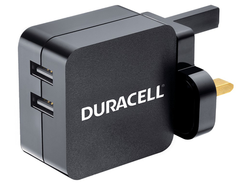 Duracell DRACUSB4-UK mobiliojo įrenginio kroviklis Universalus Juoda AC Vidaus