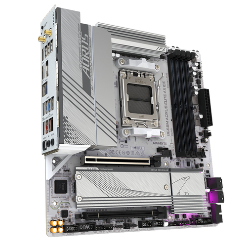 Gigabyte B650M Aorus Elite AX Ice Micro Atx Amd Socket AM5 Motherboard - image 3