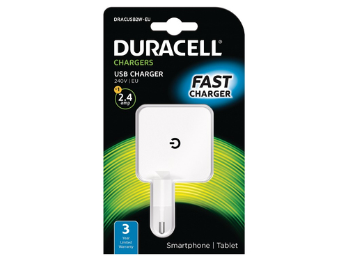 Duracell DRACUSB2W-EU mobiliojo įrenginio kroviklis Mobilusis