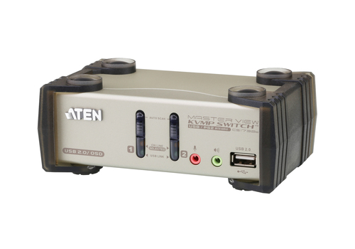 THE CS1732B IS A TWO PORT KVMP SWITCH COMBINED WITH A TWO-PORT USB 2.0 HUB. AS A