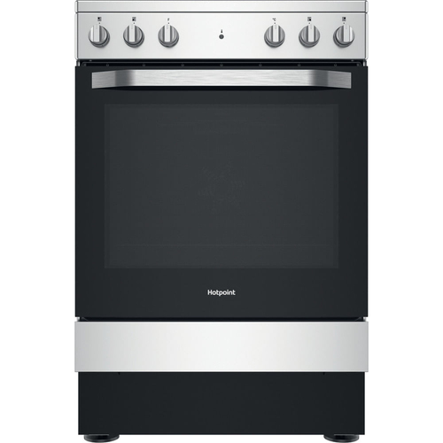 Hotpoint HS67V5KHX/UK Freestanding cooker Electric Ceramic hob Stainless steel