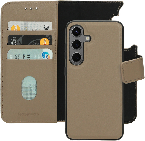 Mobiparts Leather 2 in 1 Wallet Case Samsung Galaxy S24 Taupe
