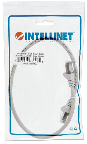 Intellinet Patchkabel RJ45 S/FTP Cat6 0.5m LSOH Hebels. grijs, afbeelding 5