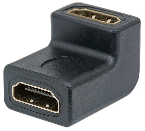 353472 ADAPTADOR HDMI COPLE CODO ANGULO 90 GRADOS 4K HEMBRA-HEMBRA UPC 0766623353472