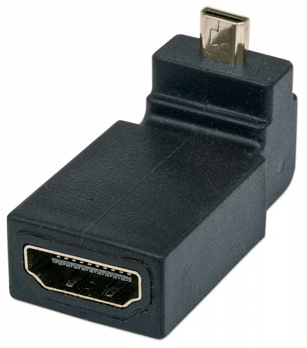 ADAPTADOR HDMI HEMBRA A MICRO HDMI MACHO ANGULO ARRIBA DE 90 GRADOS 353441 - 353441