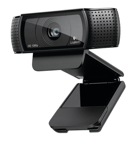Logitech C920 - Webcam - 30 fps - USB 2.0 - 1920 x 1080 Pixel Videoauflösung - Autofokus - Mikrofon - Monitor, Notebook, S