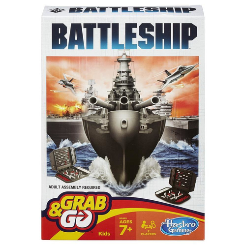 Hasbro Battleship Grab & Go Game Brettspiel Strategie