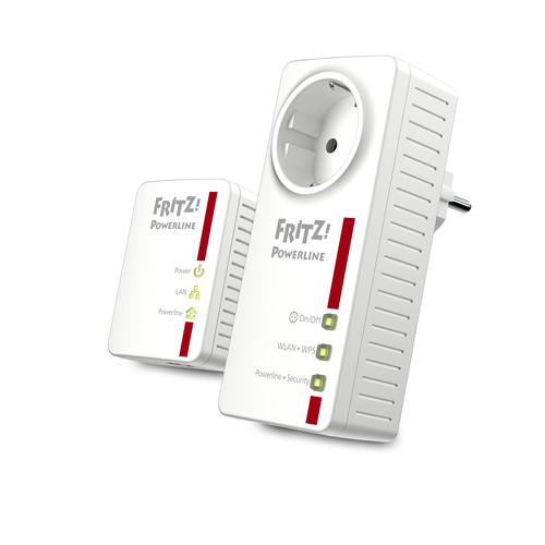 AVM FRITZ!Powerline 546E WLAN Set 500 Mbit/s Ethernet LAN WiFi Valge