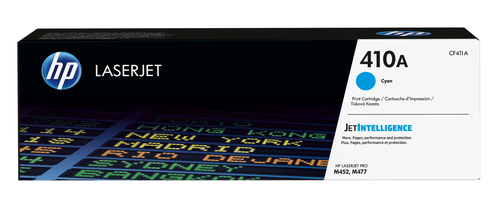 HP 410A Cyan Standard Capacity Toner 2.3K pages for HP Color LaserJet Pro M377/M452/M477 - CF411A