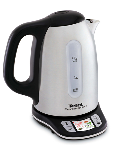 Tefal KI240D electric kettle 1.7 L 2400 W Black, Stainless steel