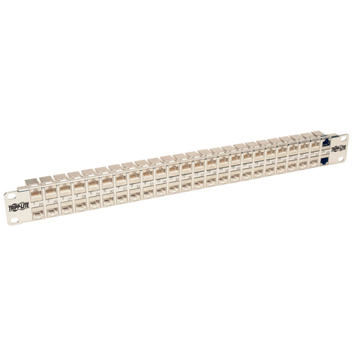 N254-048-SH-6A PANEL CONEXIONES ALIMENTACION  CAT6A RJ45 STP 48 PUERTOS 1U RACK