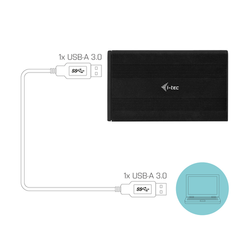 i-tec MySafe Advance AluBasic 2.5" USB 3.0 externe behuizing, afbeelding 7