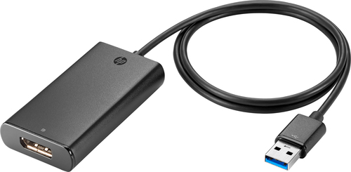 HP UHD USB Graphics Adapter USB grafiskais adapteris Melns