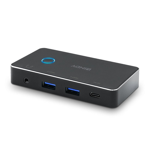 Lindy 43387 USB 3.0 en USB 3.12 2x4 computer data switch USB-A /USB-C, afbeelding 4