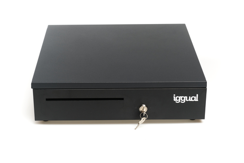 iggual Cajón Portamonedas IRON-35 42cm 5+6 negro