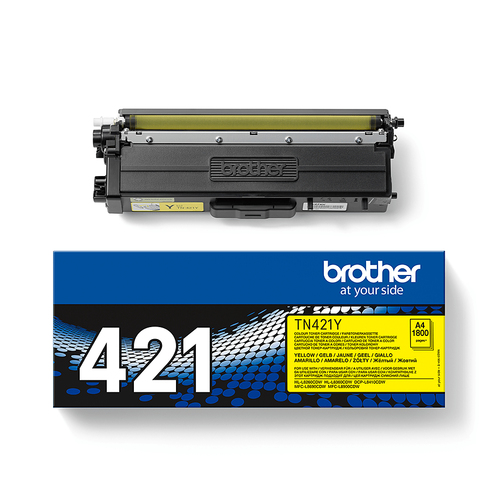 Brother TN-421Y Toner Cartridge Yellow TN421Y - image 2