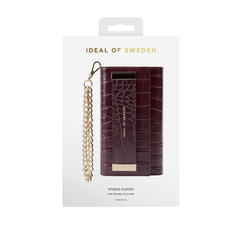 iDeal of Sweden Studio Clutch iPhone 12/12P Plum Croco – image 5