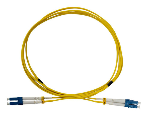 1.5 M LC TO LC UPC FIBER OPTIC PATCH CABLE, 2.0 MM, DUPLEX, OFNR, SINGLEMODE BIF