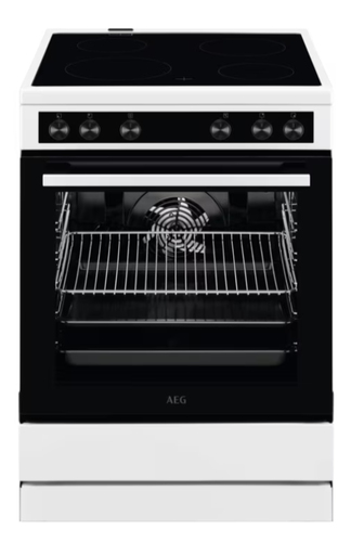 AEG CCB6206ABW Freestanding cooker Electric Ceramic hob Black, White