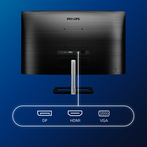Philips 322E1C/00 31.5" HD VA FreeSync 75Hz Curved Monitor - Full HD, 4ms, Cable Management - image 3