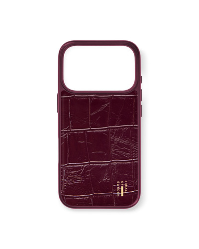 iDeal of Sweden Vegan Leather Case MagSafe iPhone 17 Pro / 18 Pro Fine Wine Croco – image 1