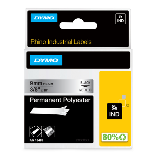 9MM 3/8IN TAPES METALLIC PERMANENT POLYESTER