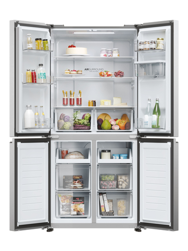 Haier HCR3818EWMM Total No Frost Multi-door American Fridge Freezer - Stainless Steel - E Rated, Stainless Steel - image 2