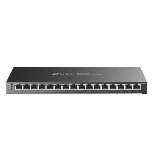TP-Link JetStream TL-SG2016P сетевой коммутатор L2/L3/L4 Gigabit Ethernet (10/100/1000) Питание по Ethernet (PoE) Черный