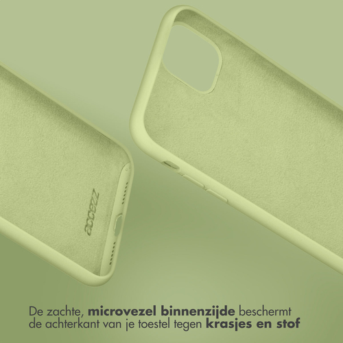 Accezz Liquid Silicone Backcover Samsung Galaxy A35 - Groen, afbeelding 6