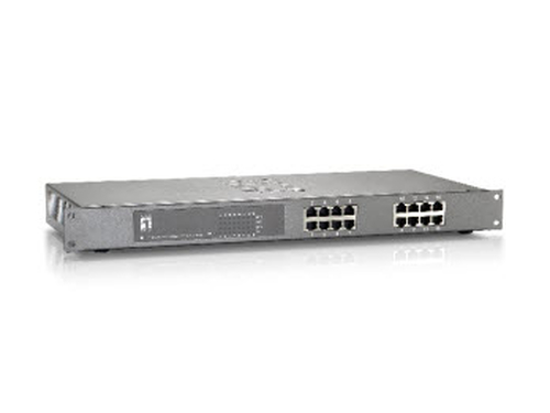 LevelOne 16-Port Fast Ethernet PoE-Plus Switch, 480W