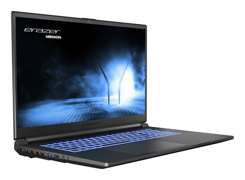 ERAZER Scout E20 MD62521 NL Intel® Core™ i5 i5-13420H Ноутбук 43,9 cm (17.3") Full HD 16 GB DDR5-SDRAM 512 GB Твердотельный накопитель (SSD) NVIDIA GeForce RTX 4050 Wi-Fi 6E (802.11ax) Windows 11 Home Черный QWERTY Американский английский