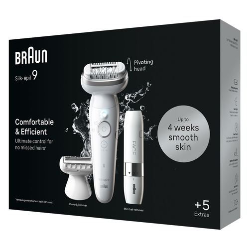 Braun Silk-épil 9 9-341 hårfjerner 40 pincetter Hvid – billede 2