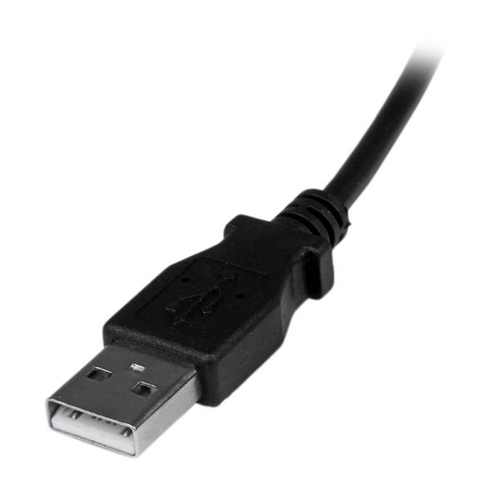 StarTech.com 2m Micro USB Cable Cord - A to Down Angle Micro B - Down Angled Micro USB Cable - 1x USB A (M), 1x USB Micro B (M) - Black (USBAUB2MD) USB-kabel 2m Sort – billede 3