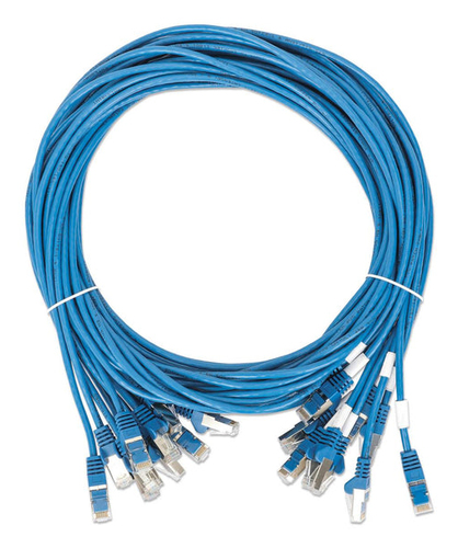 CAT8.1 U/FTP SLIM NETWORK PATCH CABLE, 0.5 FT., BLUE, 10-PACK