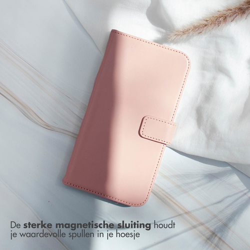 Selencia Echt Lederen Bookcase Samsung Galaxy S24 FE - Dusty Pink, afbeelding 5
