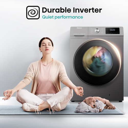 Hisense WDQA8014EVJMT washer dryer Freestanding Front-load White – image 7