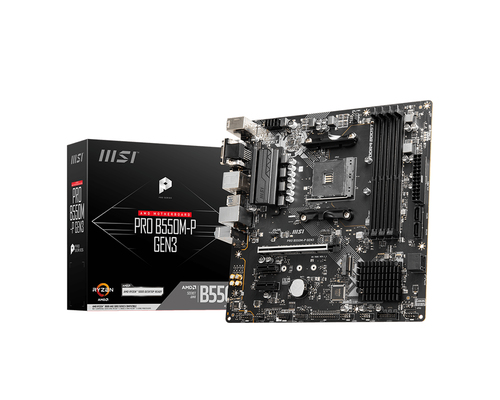 MSI PRO B550M-P GEN3 материнская плата AMD B550 Разъем AM4 Микро ATX