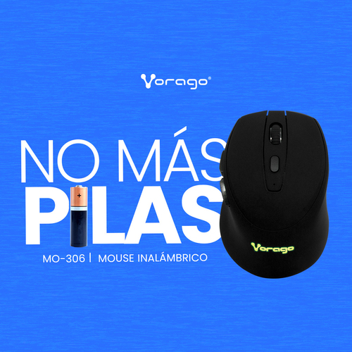 Mouse Inalámbrico Iluminado VORAGO MO-306