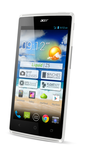 Acer Liquid Z5 12.7 cm (5") Single SIM Android 4.2.2 3G Micro-USB B 0.5 GB 4 GB 2000 mAh White – image 3