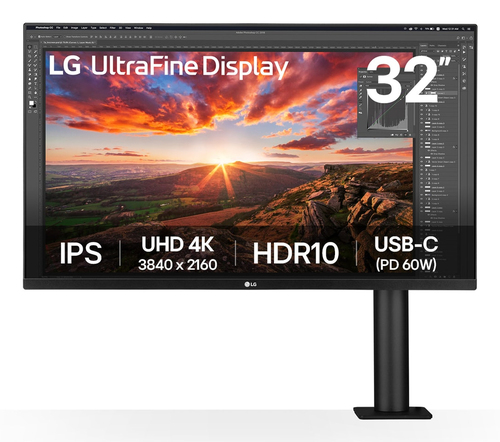 LG UltraFine 32UN880K 32 Ips 4K Uhd Height-Adjustable USB-C Monitor - image 1