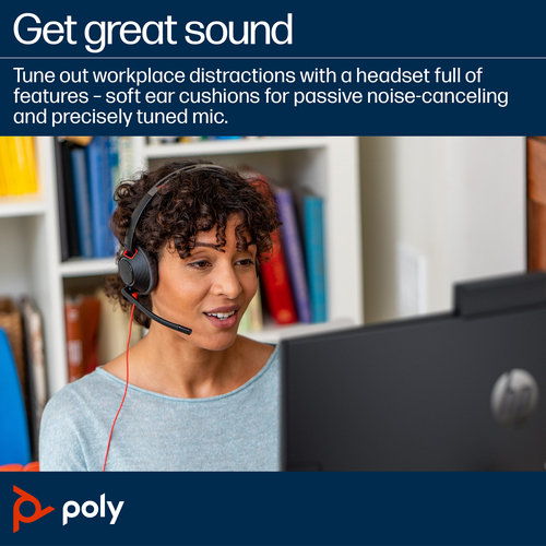 Poly Blackwire 5210 Wired Headset - image 4