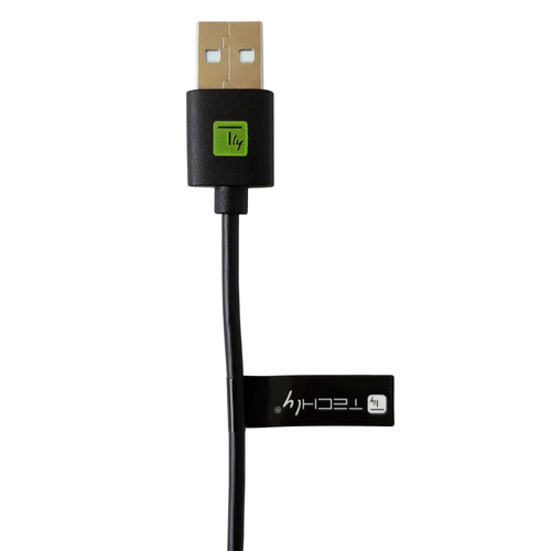 Techly USB2.0 Kabel ST Typ-A - ST Typ-C schwarz, 0,1m, afbeelding 3