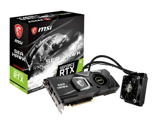 MSI SEA HAWK RTX 2080 X видеокарта NVIDIA GeForce RTX 2080 8 GB GDDR6